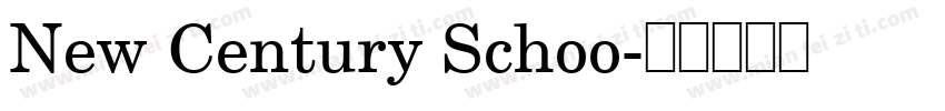 New Century Schoo字体转换